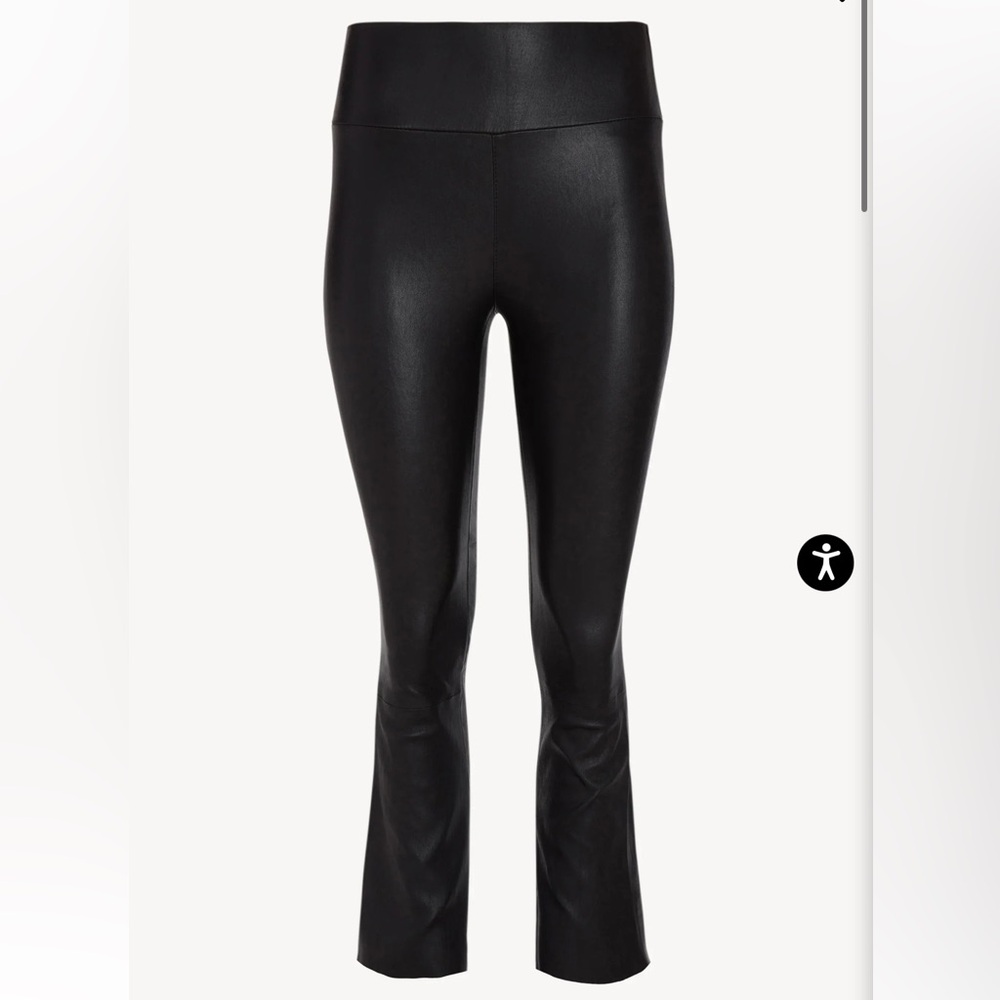 SPRWMN GRACE LEATHER CROP FLARE